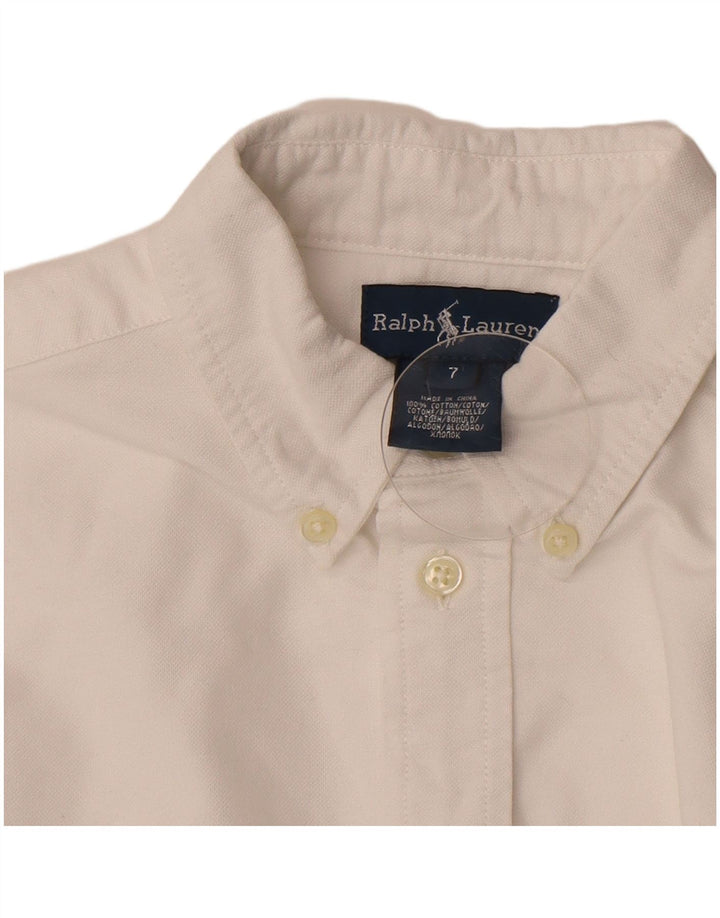 Chemise Ralph Lauren Garçon 6-7 ans Coton Blanc