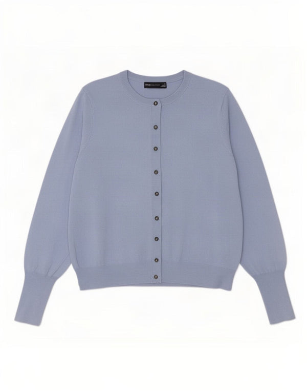 Marks & Spencer Pull Cardigan Femme UK 18 XL Bleu Viscose