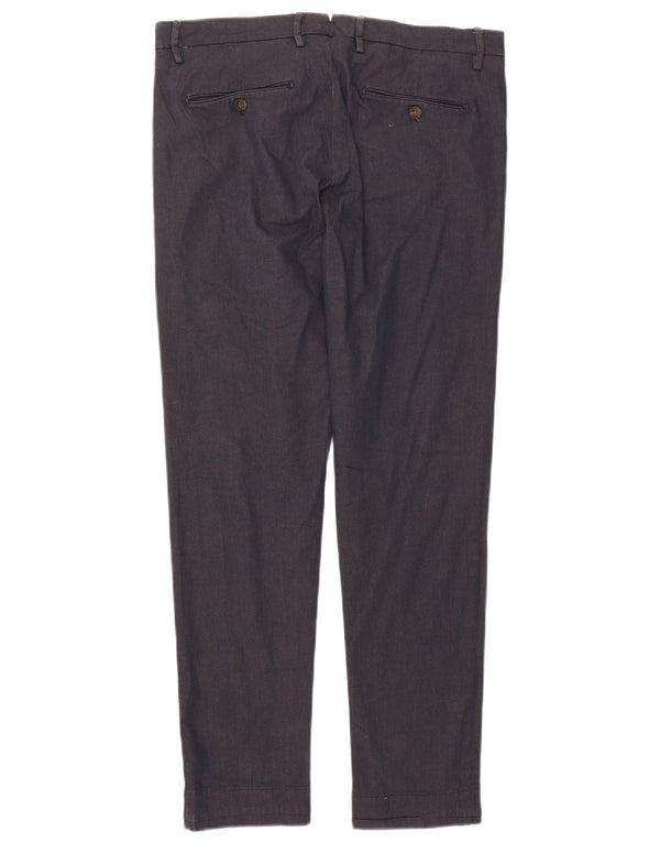 SIVIGLIA Pantalon de Costume Slim Homme W34 L29 Bleu Marine