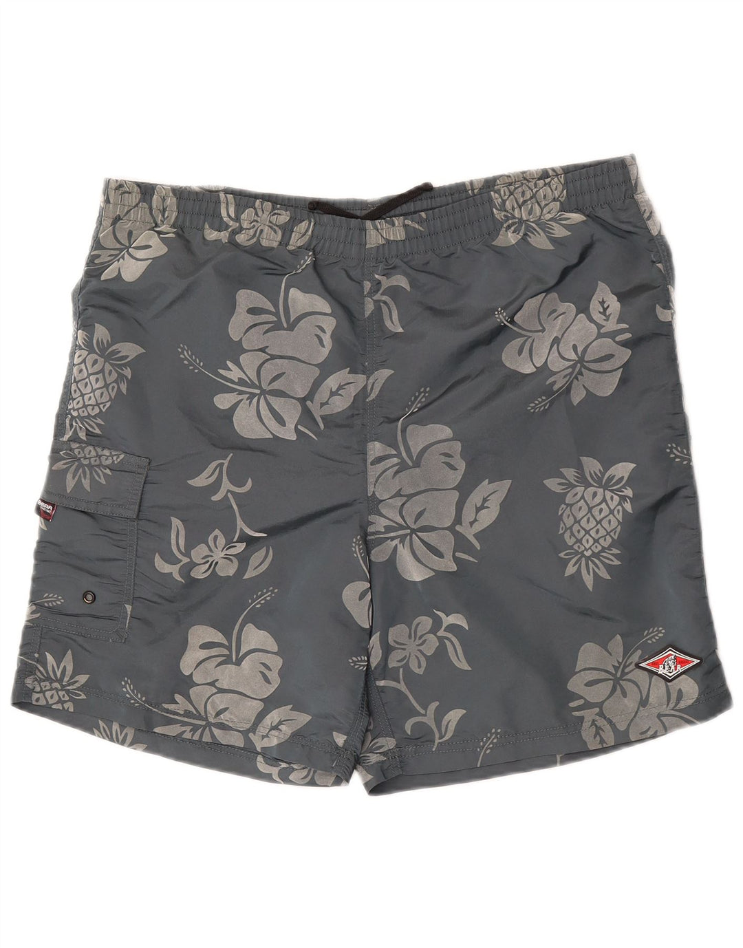 Bear Short de Sport Homme XL Gris Floral Polyamide