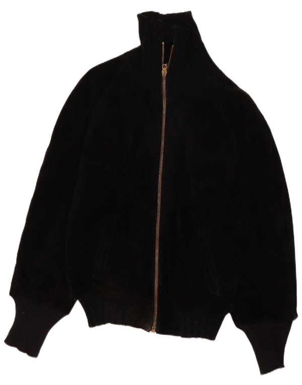 Veste en cuir Sherpa vintage pour homme IT 44 XS Noir Rétro