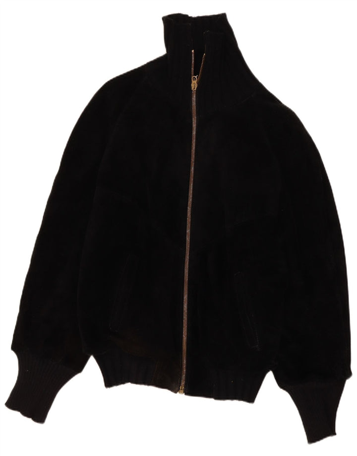 Veste en cuir Sherpa vintage pour homme IT 44 XS Noir Rétro