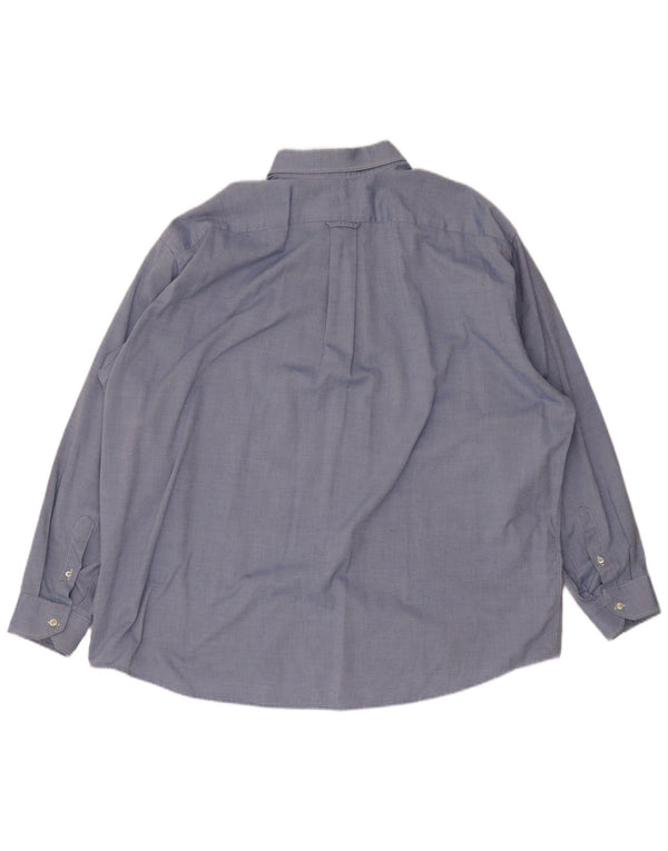 Lacoste Chemise Homme Taille 45 XL Bleu Coton