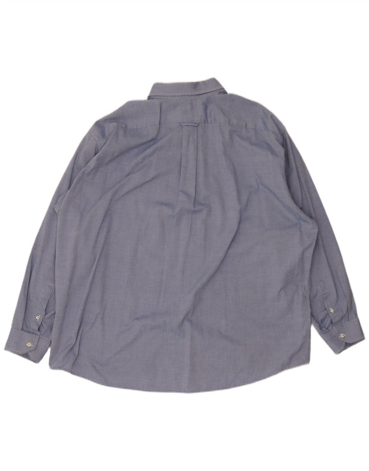 Lacoste Chemise Homme Taille 45 XL Bleu Coton