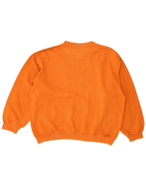 Think Pink Sweat-shirt graphique surdimensionné pour femme UK 16 Large Orange