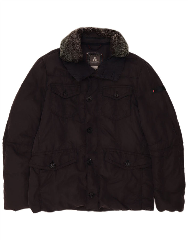 PEUTEREY Doudoune Homme IT 52 XL Bleu Marine Coton