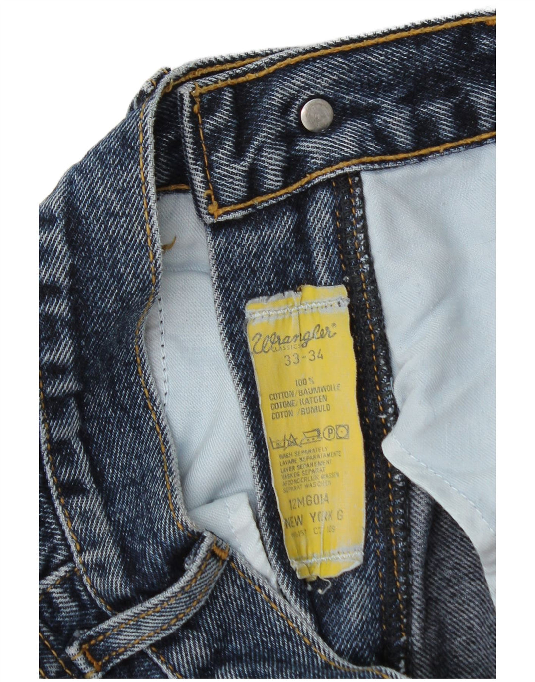 Wrangler Jean Fuselé Homme W33 L34 Bleu Coton