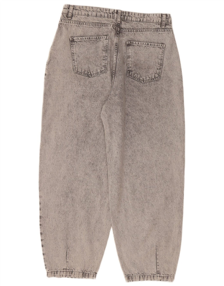 vintage Femme Loose Jeans W32 L27 Gris Coton
