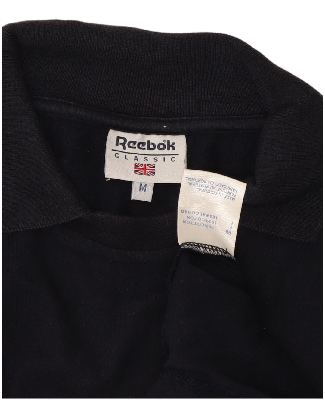 REEBOK Polo Coupe Classique Homme Bleu Marine Moyen Coton