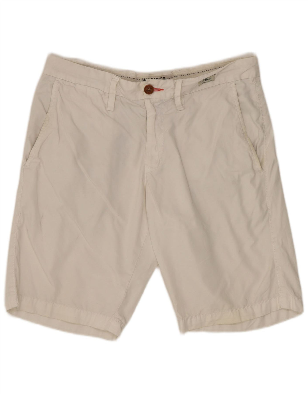 TOMMY HILFIGER Short Chino Brooklyn W30 Homme Blanc Moyen Coton