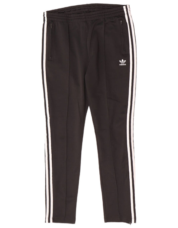 Adidas Pantalon de survêtement pour femme UK 16 Large Noir Coton Sports