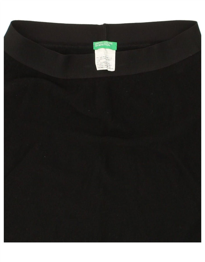 BENETTON Womens Mini Skirt W26 Small  Black Wool Vintage Benetton and Second-Hand Benetton from Messina Hembry 
