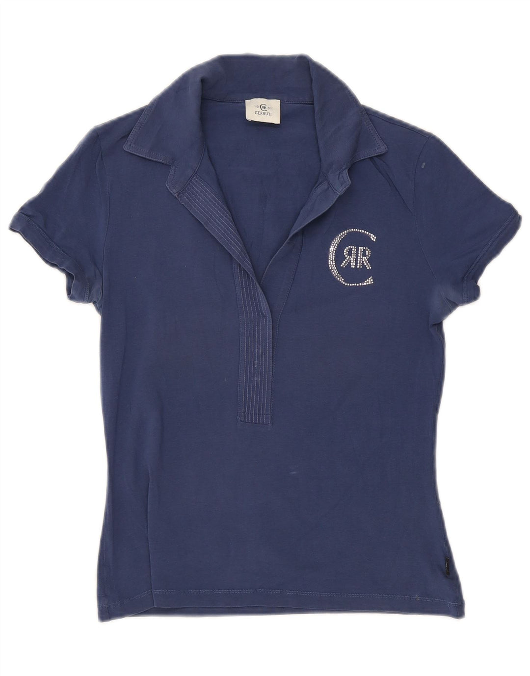 CERRUTI 1881 Polo Femme UK 12 Bleu Marine Moyen