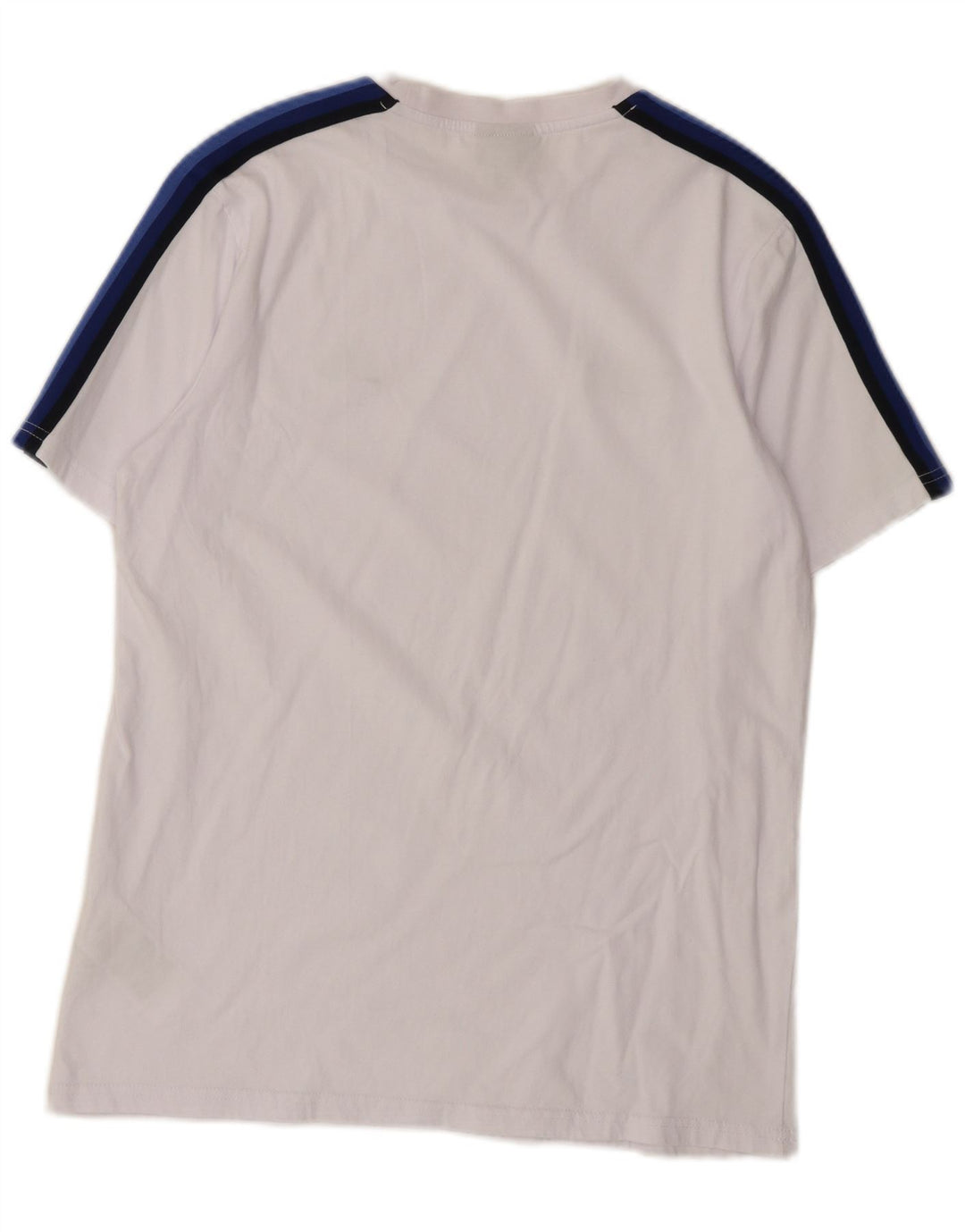 Ellesse T-Shirt Homme Haut Large Blanc Colourblock Coton