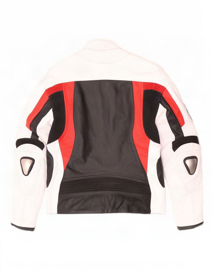 BMW Veste de course en cuir pour homme UK 42 XL Multicolore Colourblock