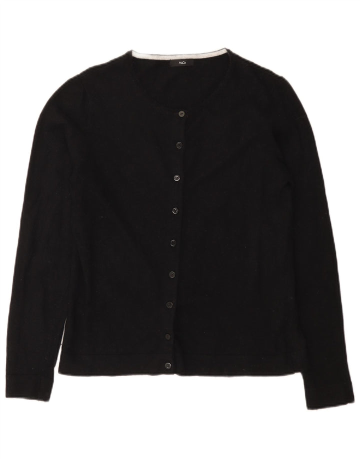 M&Co Cardigan pour femme UK 12 Medium Noir Nylon