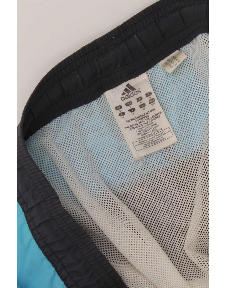 Adidas Short de bain cargo pour homme Petit polyester color block bleu marine