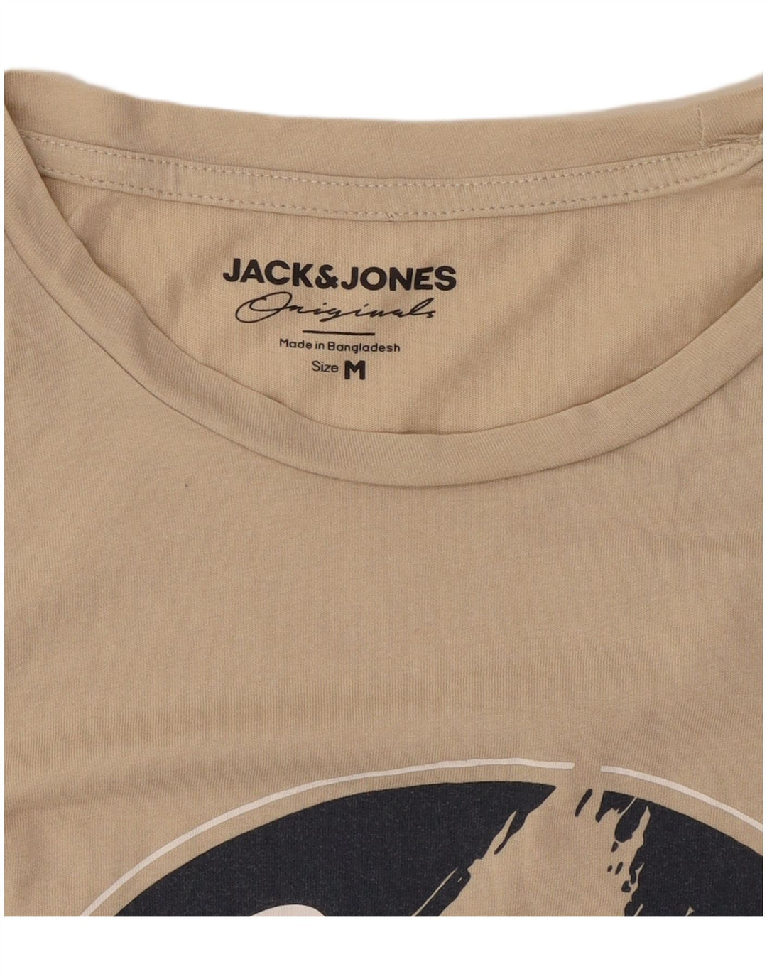 Jack & Jones T-Shirt Graphique Homme Beige Moyen