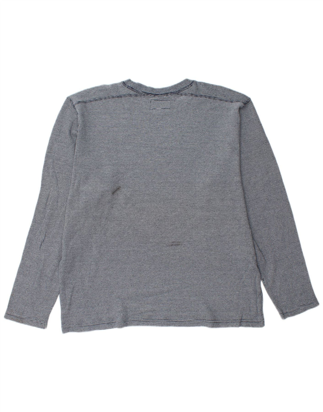 BONOBOS Haut Homme Manches Longues XL Bleu Rayure Coton