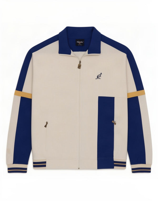 AUSTRALIAN L'ALPINA Veste de survêtement pour homme IT 54 XL Blanc Colourblock