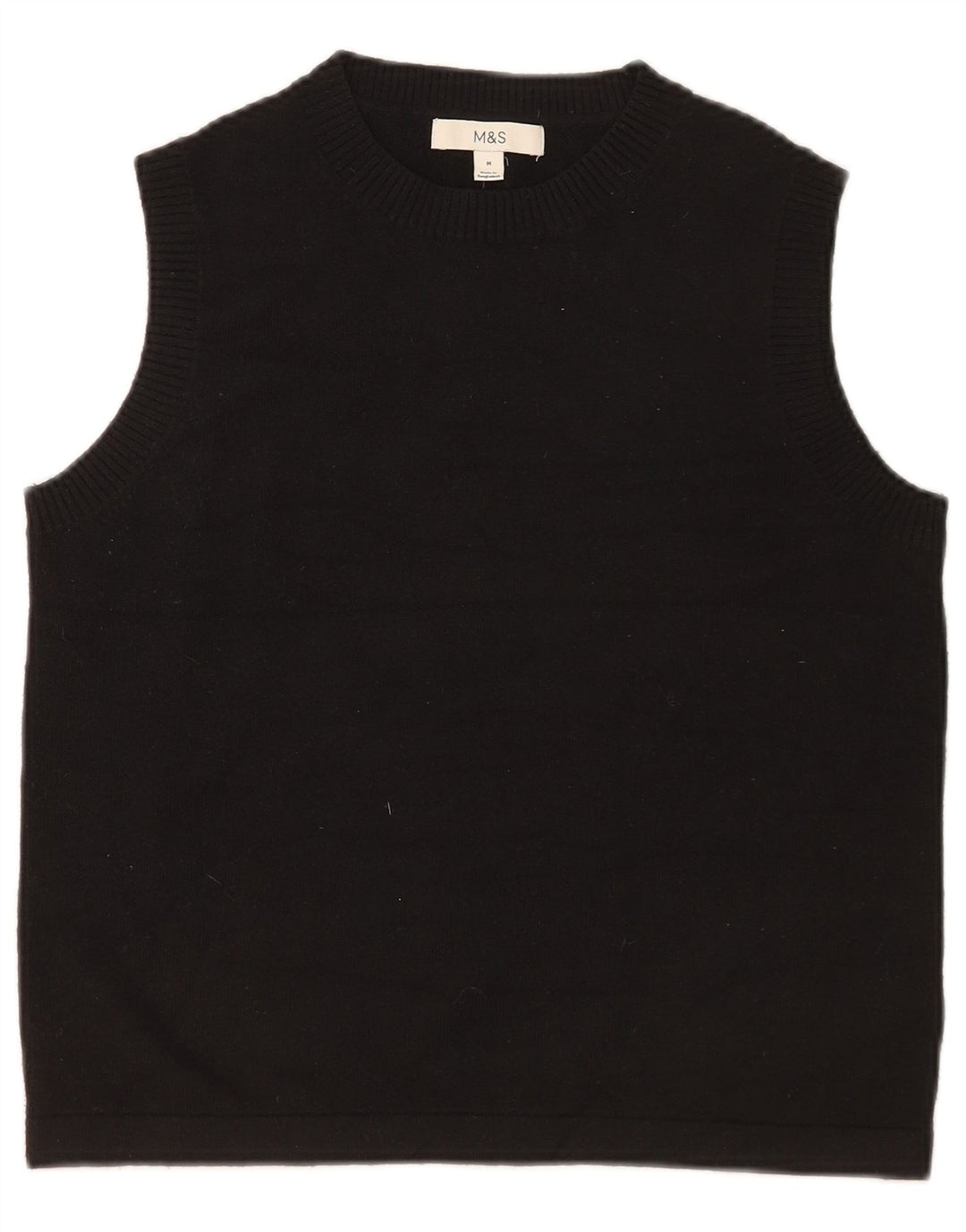 Marks & Spencer Débardeur Femme UK 14 Medium Noir Polyester