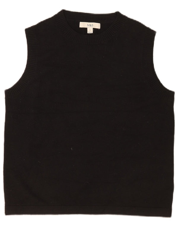 Marks & Spencer Débardeur Femme UK 14 Medium Noir Polyester
