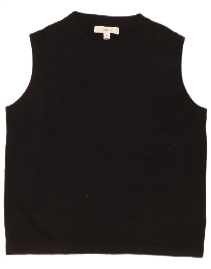 Marks & Spencer Débardeur Femme UK 14 Medium Noir Polyester