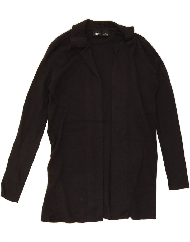 MOSSIMO Womens Longline Open Cardigan Sweater UK 8 Small Black Acrylic Vintage Mossimo and Second-Hand Mossimo from Messina Hembry 