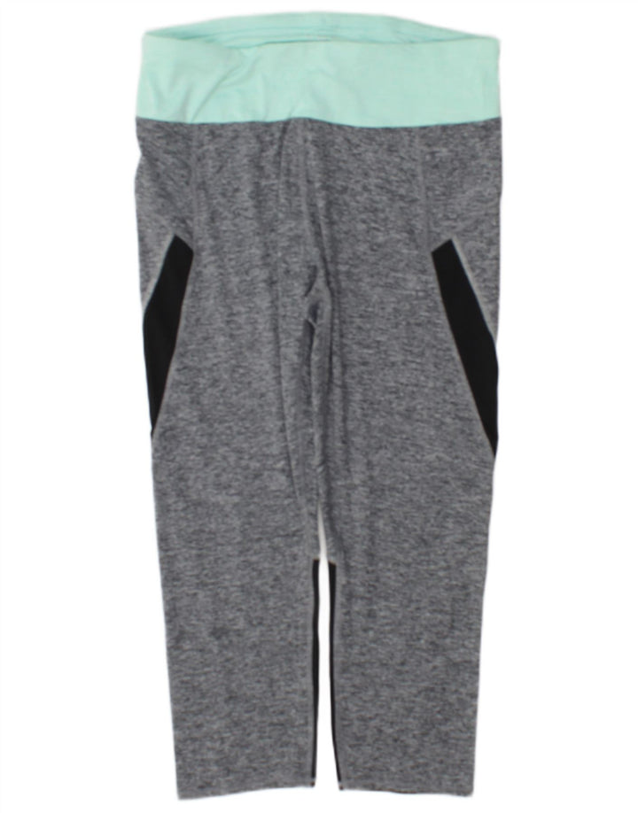 Marks & Spencer Leggings Capri pour Femme UK 44 Gris Moyen Colorblock