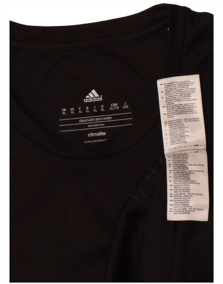 Adidas Climalite T-Shirt Top XL Noir Polyester