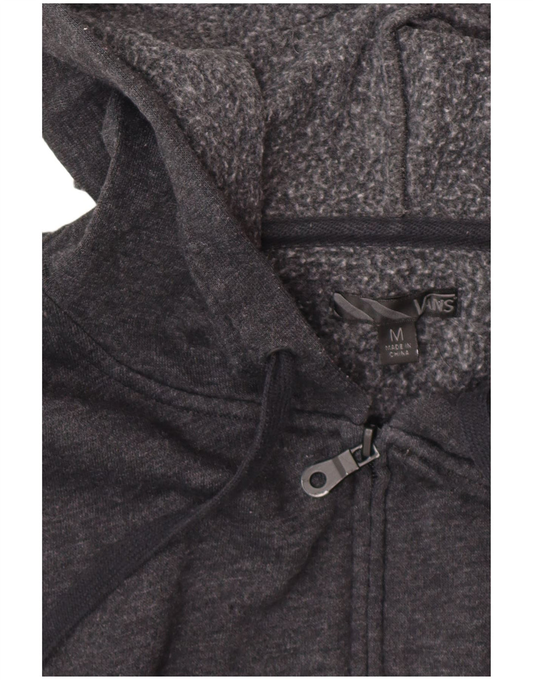 VANS Pull à capuche zippé pour femme UK 14 Gris moyen