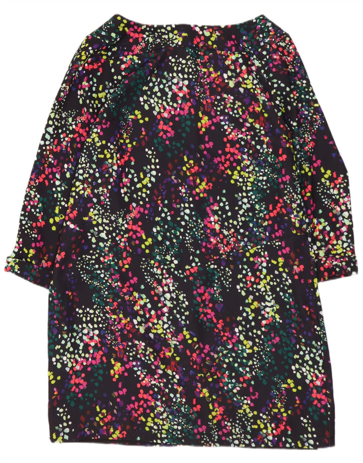 COAST Robe droite à manches 3/4 pour femme UK 10 Small Multicolore à pois