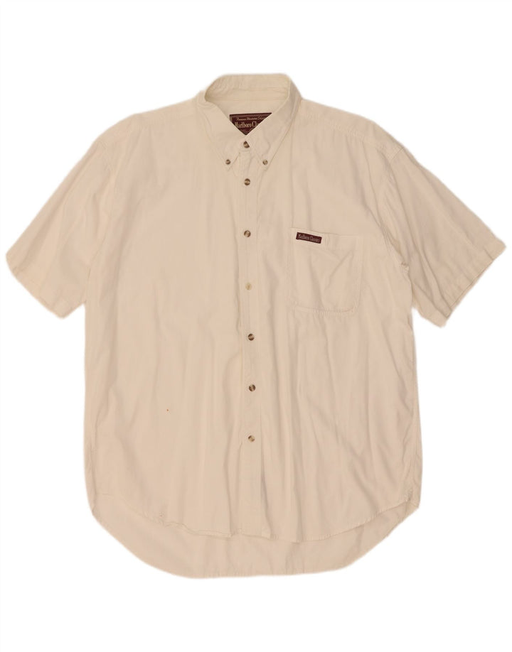 Marlboro Classics Chemise à manches courtes pour homme XL Blanc Coton