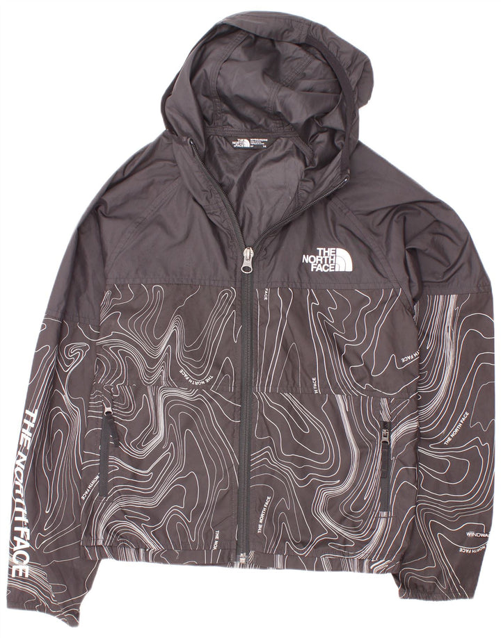 The North Face Veste de pluie à capuche graphique pour garçon 7-8 ans Petit Noir