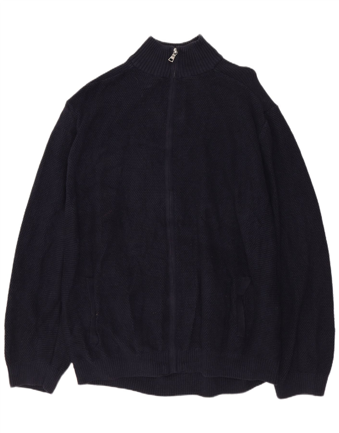 MARKS & SPENCER Pull Cardigan Homme 2XL Bleu Marine Coton