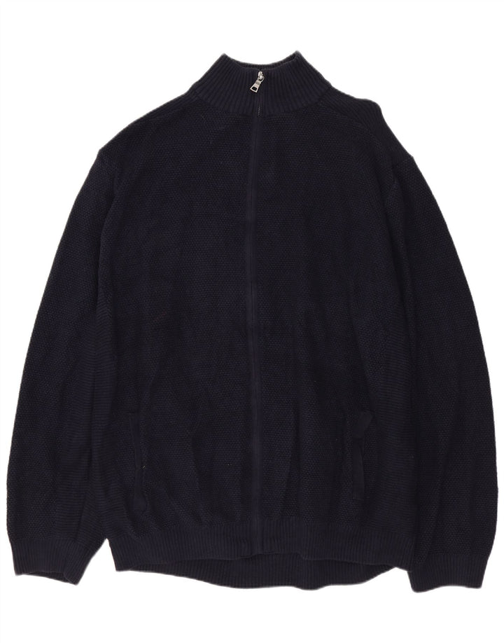 MARKS & SPENCER Pull Cardigan Homme 2XL Bleu Marine Coton