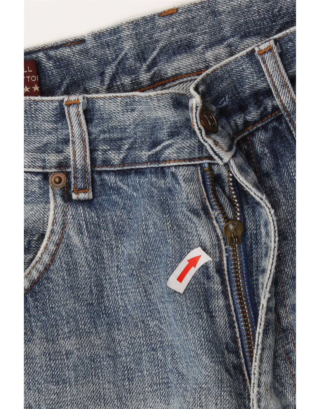 Marlboro Classics Jean droit vieilli pour homme W32 L34 en coton bleu