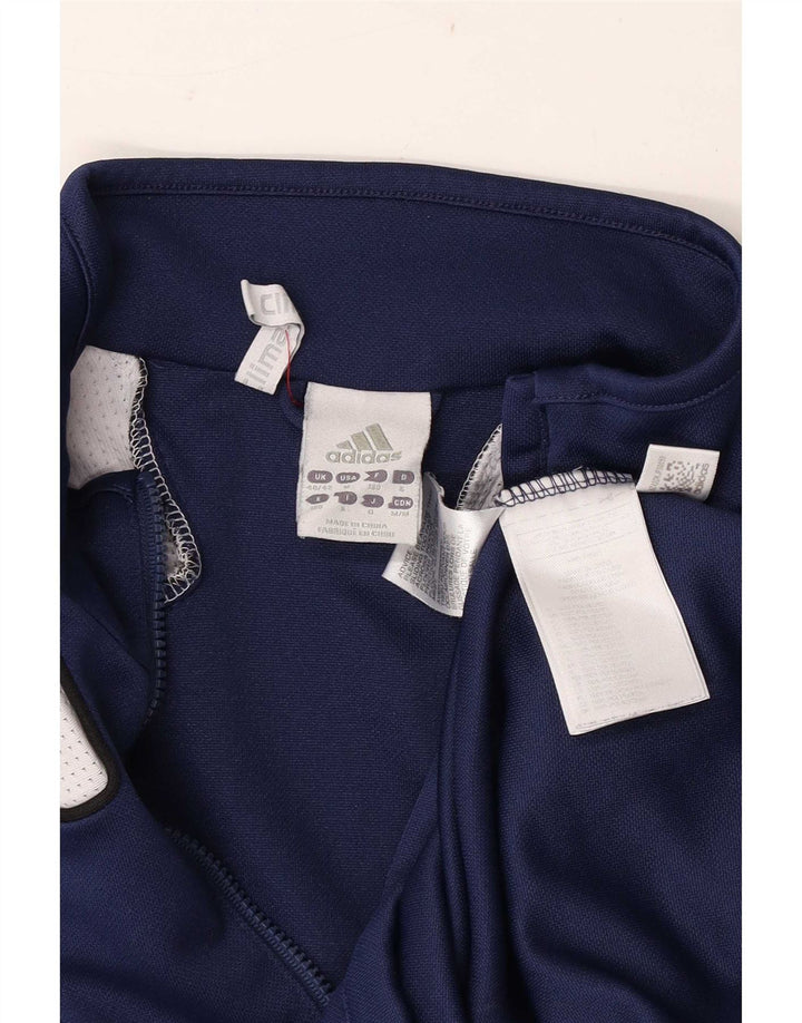 Adidas Haut de survêtement graphique pour homme UK 40/42 Bleu marine moyen