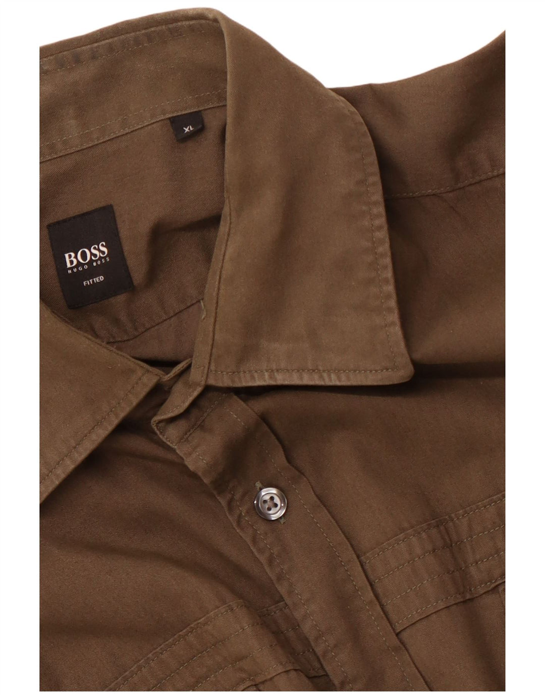 HUGO BOSS Chemise ajustée XL Marron Homme