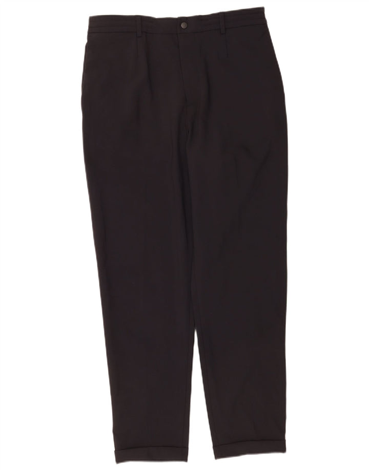 Zara Pantalon Chino Droit Femme Moyen W31 L28 Noir