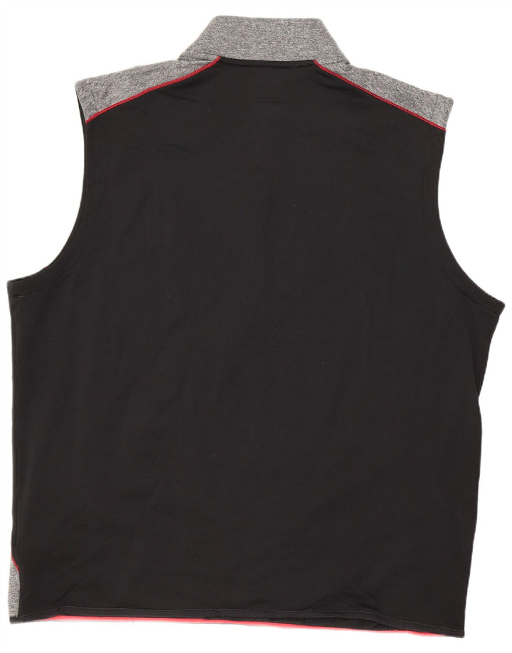 Adidas Hommes Climaheat Sans Manches Pull Survêtement Top XL Gris Colorblock