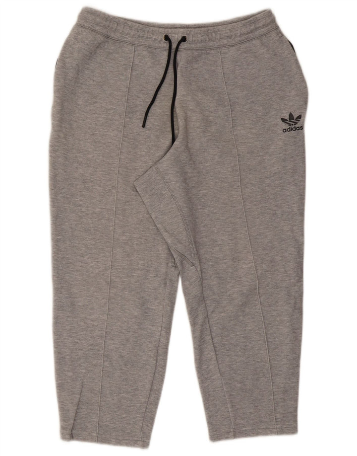 Adidas Pantalon de Survêtement Capri Homme Gris Moyen Moucheté Coton