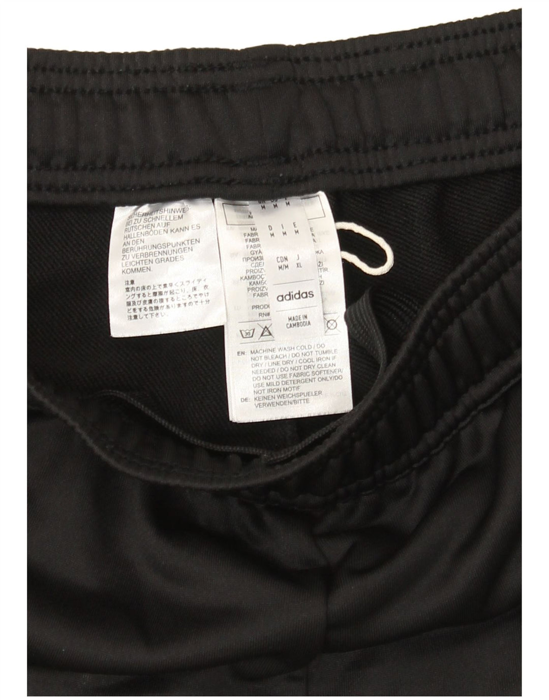 Adidas Pantalon de survêtement pour homme Noir moyen Polyester colour block