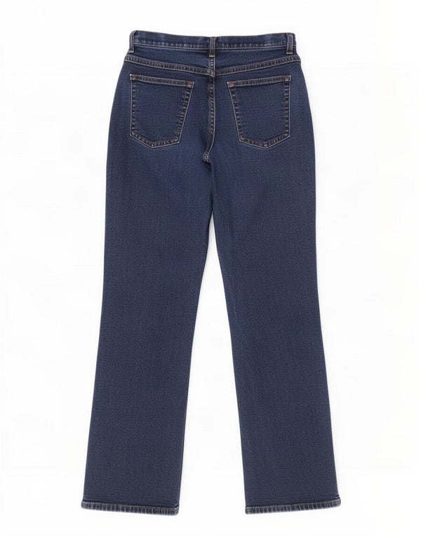 Marks & Spencer Jean bootcut pour femme UK 12 Medium W28 L28 Bleu marine Coton