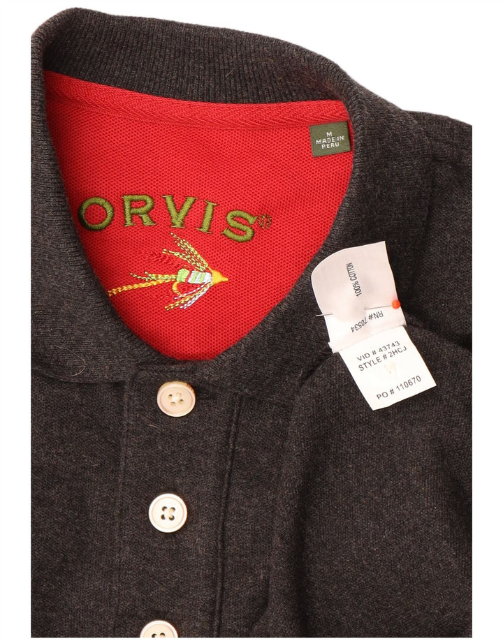 Orvis Polo Homme Gris Moyen Moucheté Coton