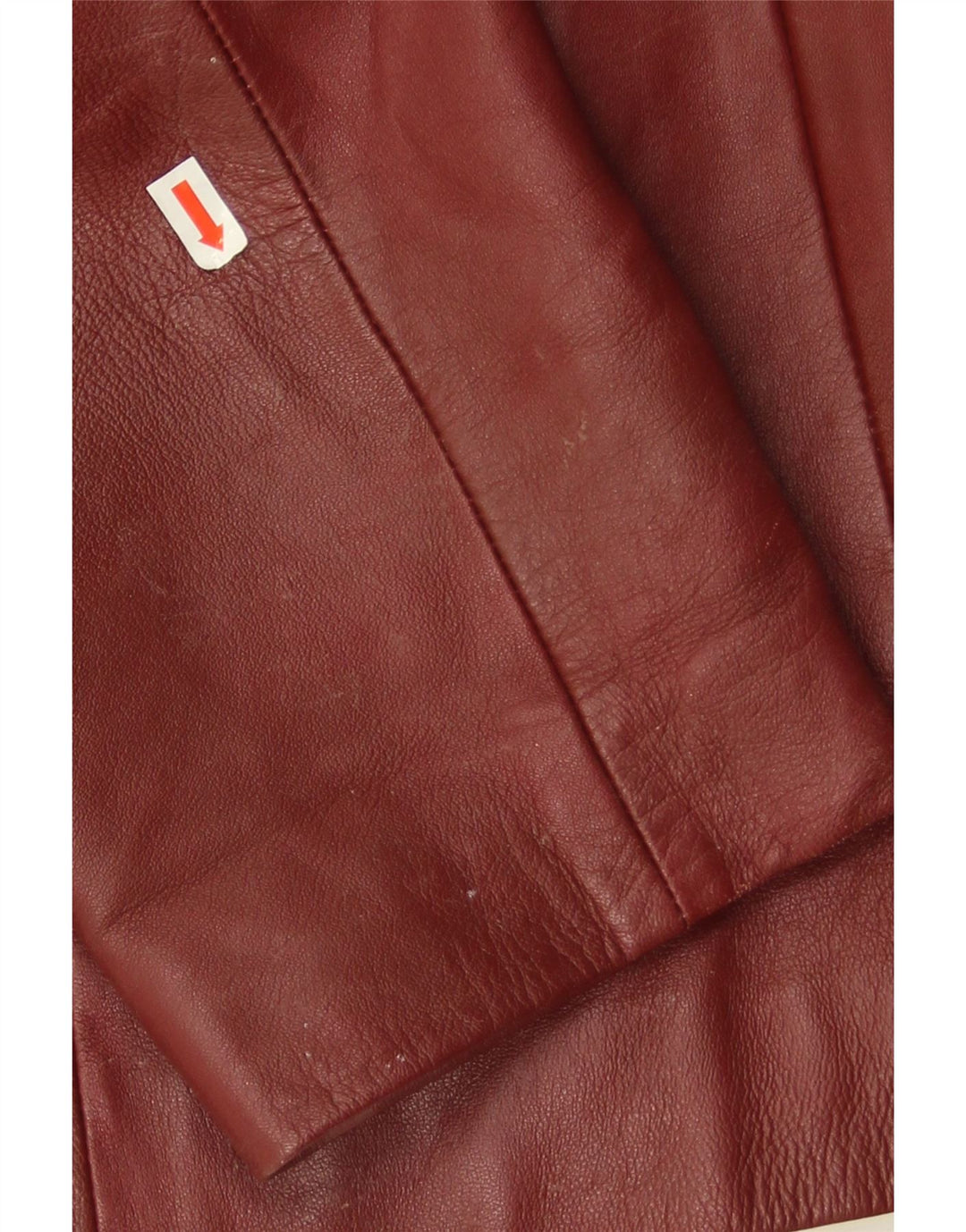 Conbipel Veste Blazer En Cuir 3 Boutons Femme IT 46 Grand Cuir Bordeaux