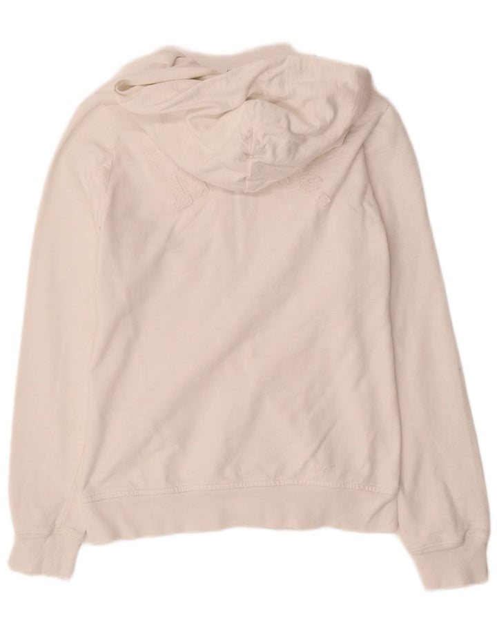 CHAMPION Pull à capuche zippé Heritage pour femme UK 10 Petit Blanc