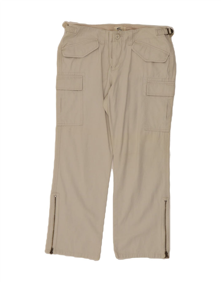 OLD NAVY Womens Straight Crop Cargo Trousers US 8 Medium W30 L25 Beige Vintage Old Navy and Second-Hand Old Navy from Messina Hembry 