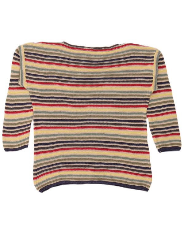 Benetton Pull col bateau pour femme UK 10 Small Multicolore