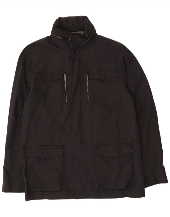 Calvin Klein Veste utilitaire pour homme UK 38 Medium Noir Polyester